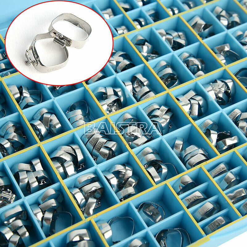 340PCS Dental Orthodontic Buccal Tubes Bands 1st Molar Sgl Roth .022 Welded Conv