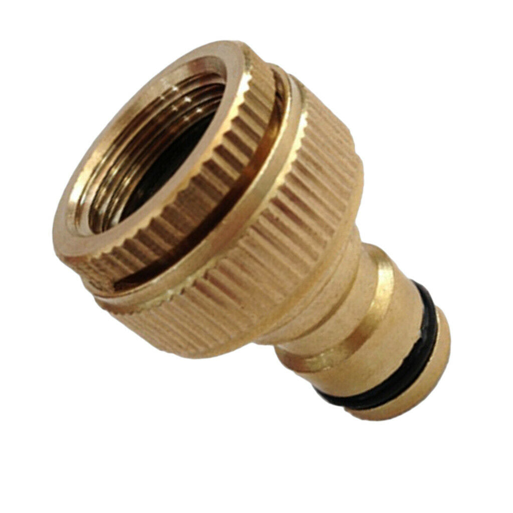 3/4 inch and 1/2 inch Brass Garden Faucet Hose Tap Water Connector Adaptor