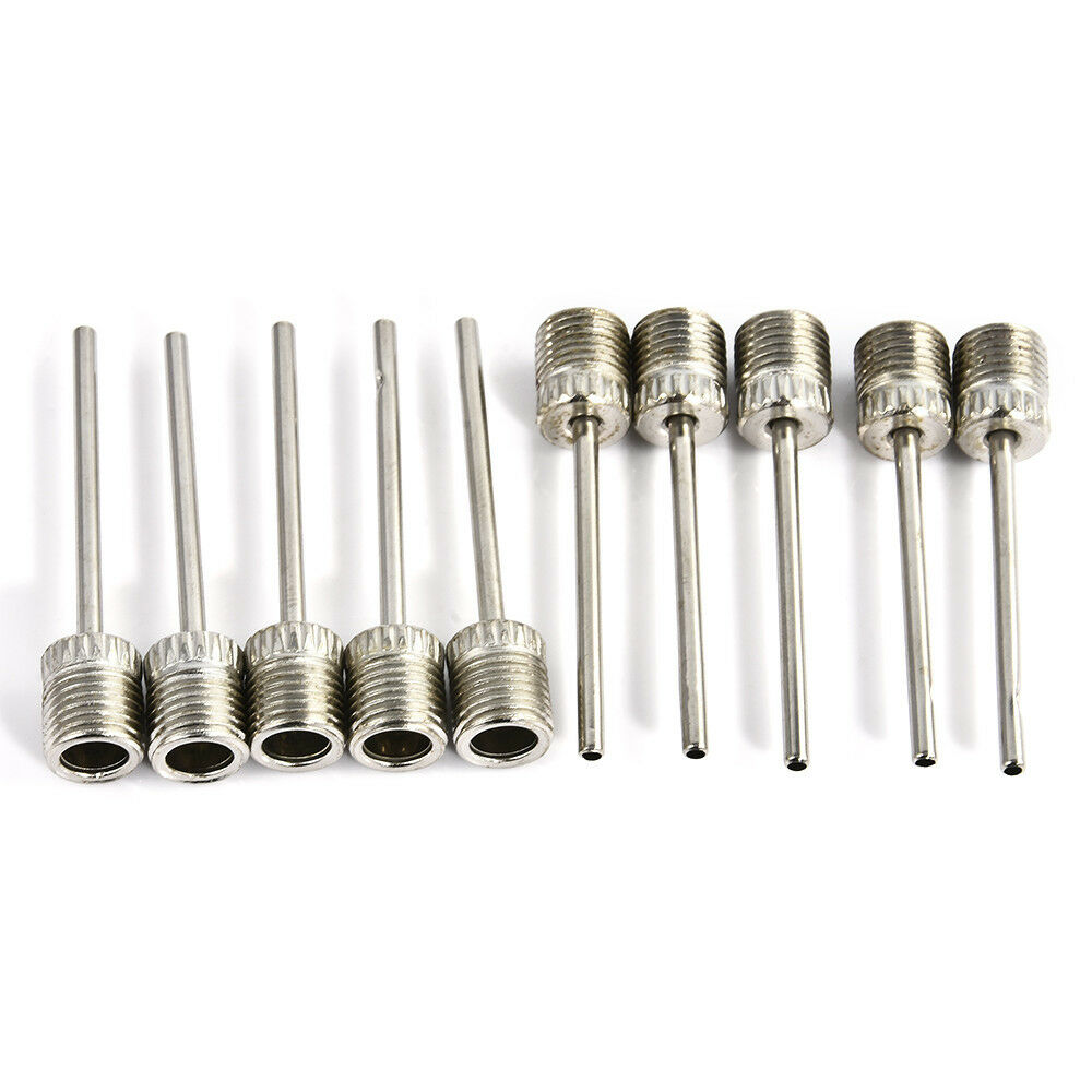 10x Football Basketball Soccer Ball air Pump Sports Inflating Needle Pin Nozzle