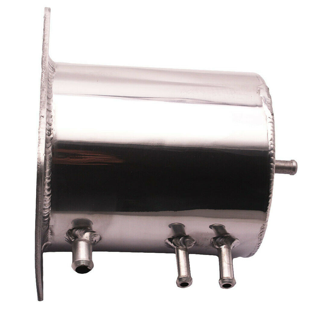 Polished Swirl Pot Alloy 1.3LT Fuel Surge Tank For Motorsport Drift Rally