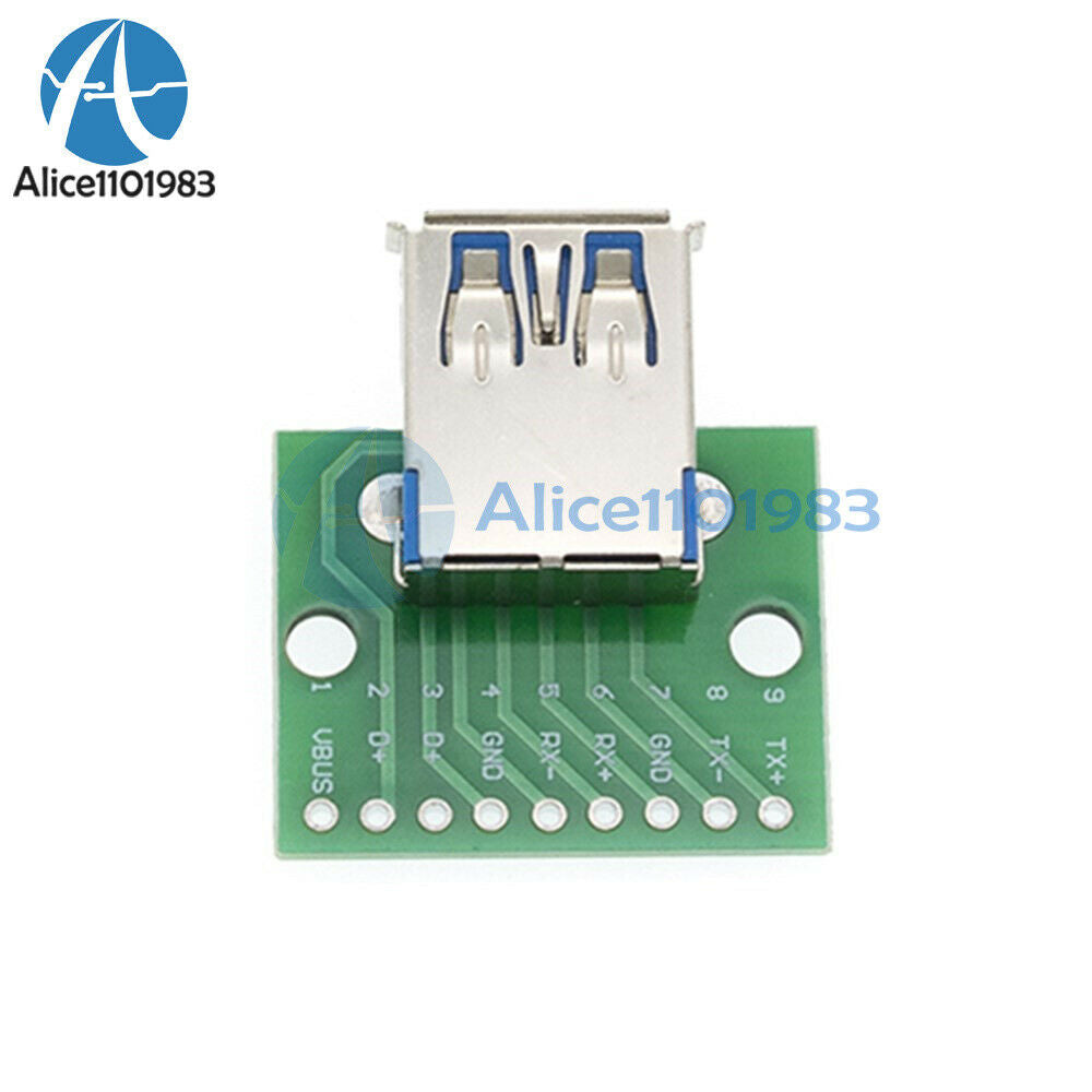 USB 3.0 3.1 Female to DIP Adapter PCB Module Connector Converter For Arduino