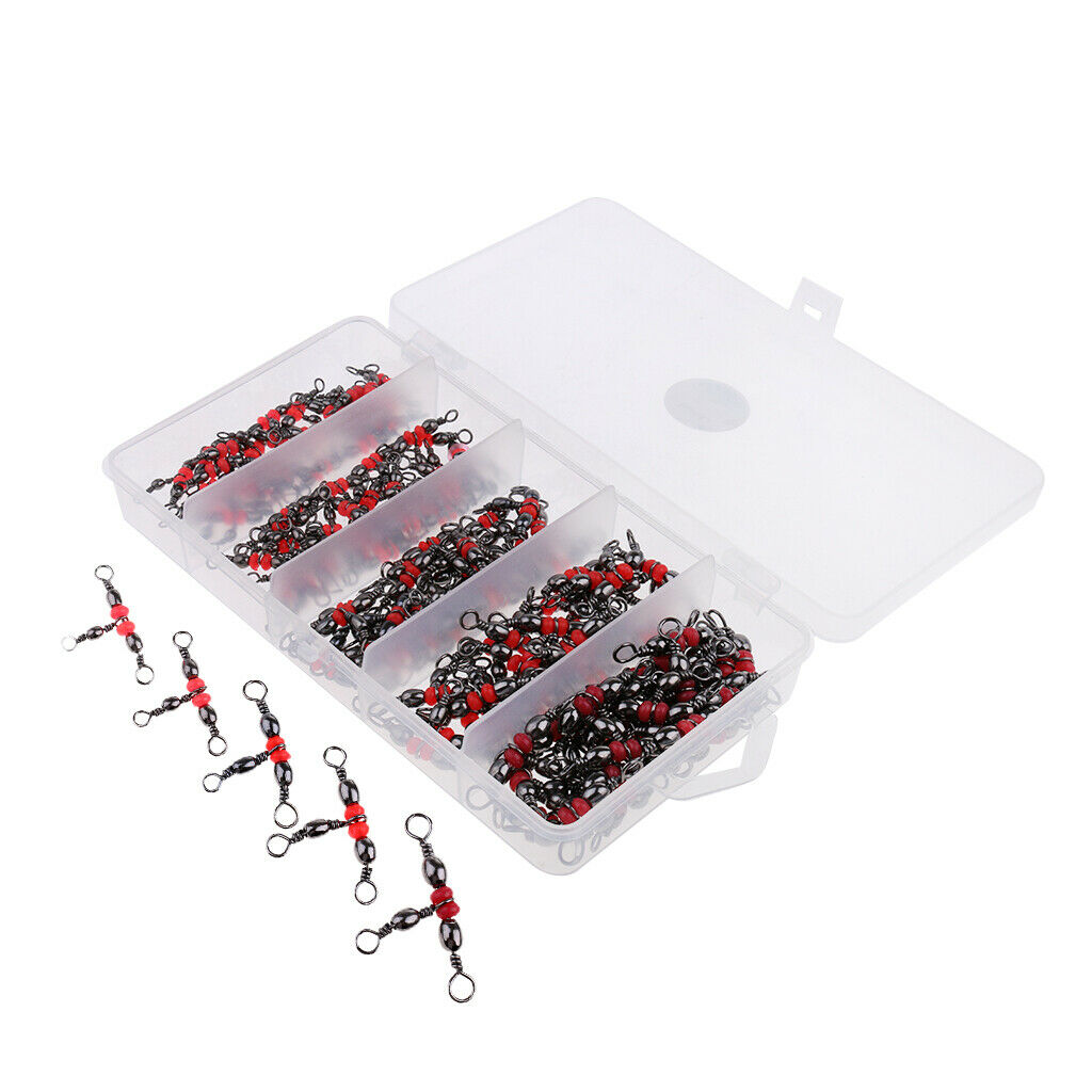 125 Pieces Of Fishing 3 Way Rolling Whirl   Suitable For Night Fishing
