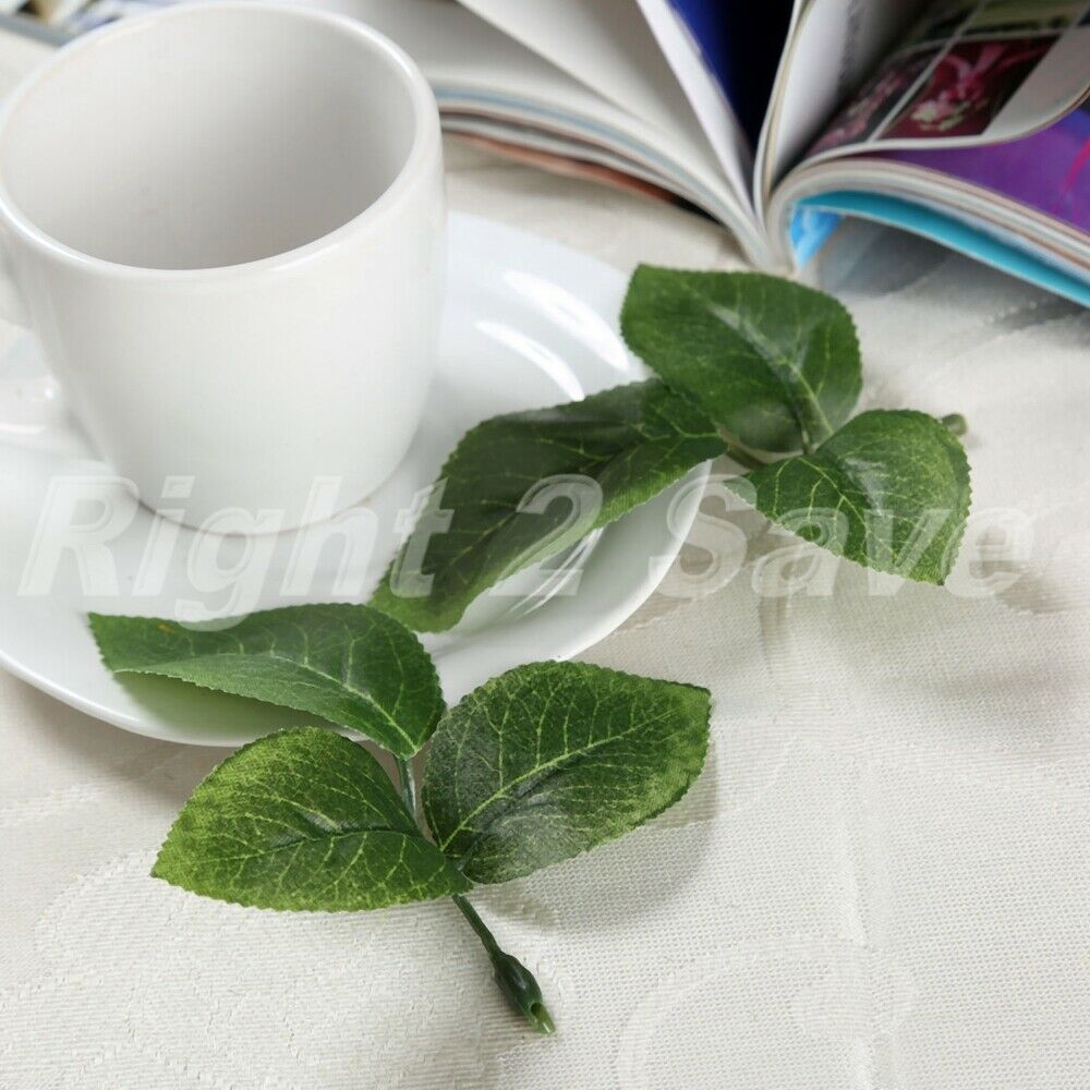 Artificial Silk Green Leaf Rose Leaves 100pcs Decorative Flowers&Wreaths Wedding