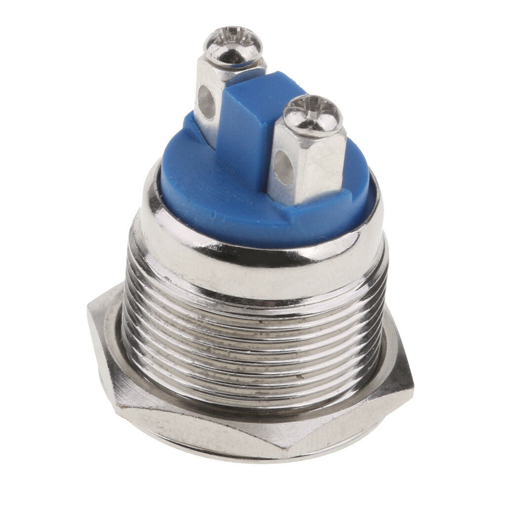 Waterproof Metal Momentary SPST NO Round   Push Button Switch 19mm