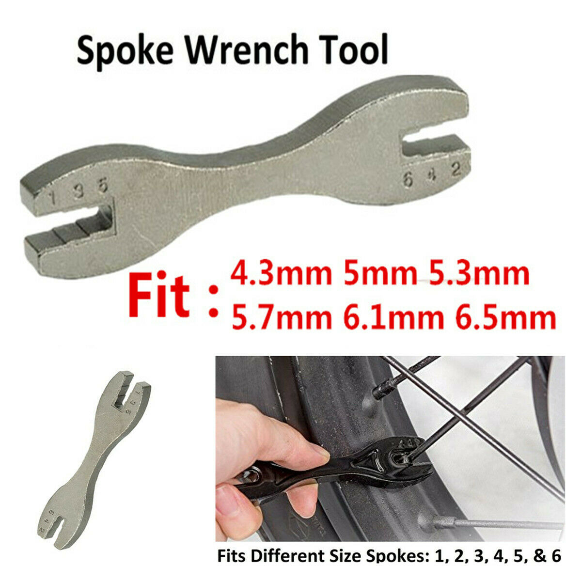 Multiple Sizes Spoke Wrench Tool Universal For Rim Wheel Dirtbike ATV Motorcycle