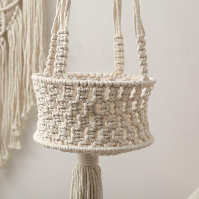 Hanging Plant Handmade Macrame Plant Hanger Flower Pot Holder Wall Garden Decor