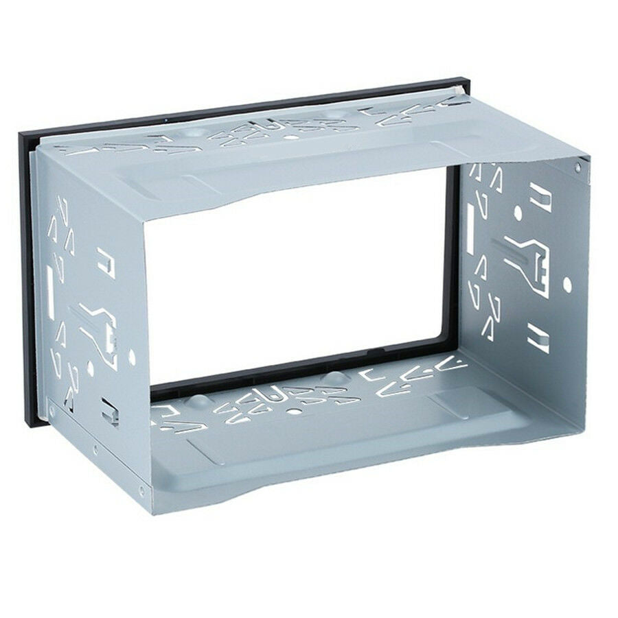 2 DIN Metal Fascia Mounting Cage Dash Kit for Car Radio DVD Stereo Installation