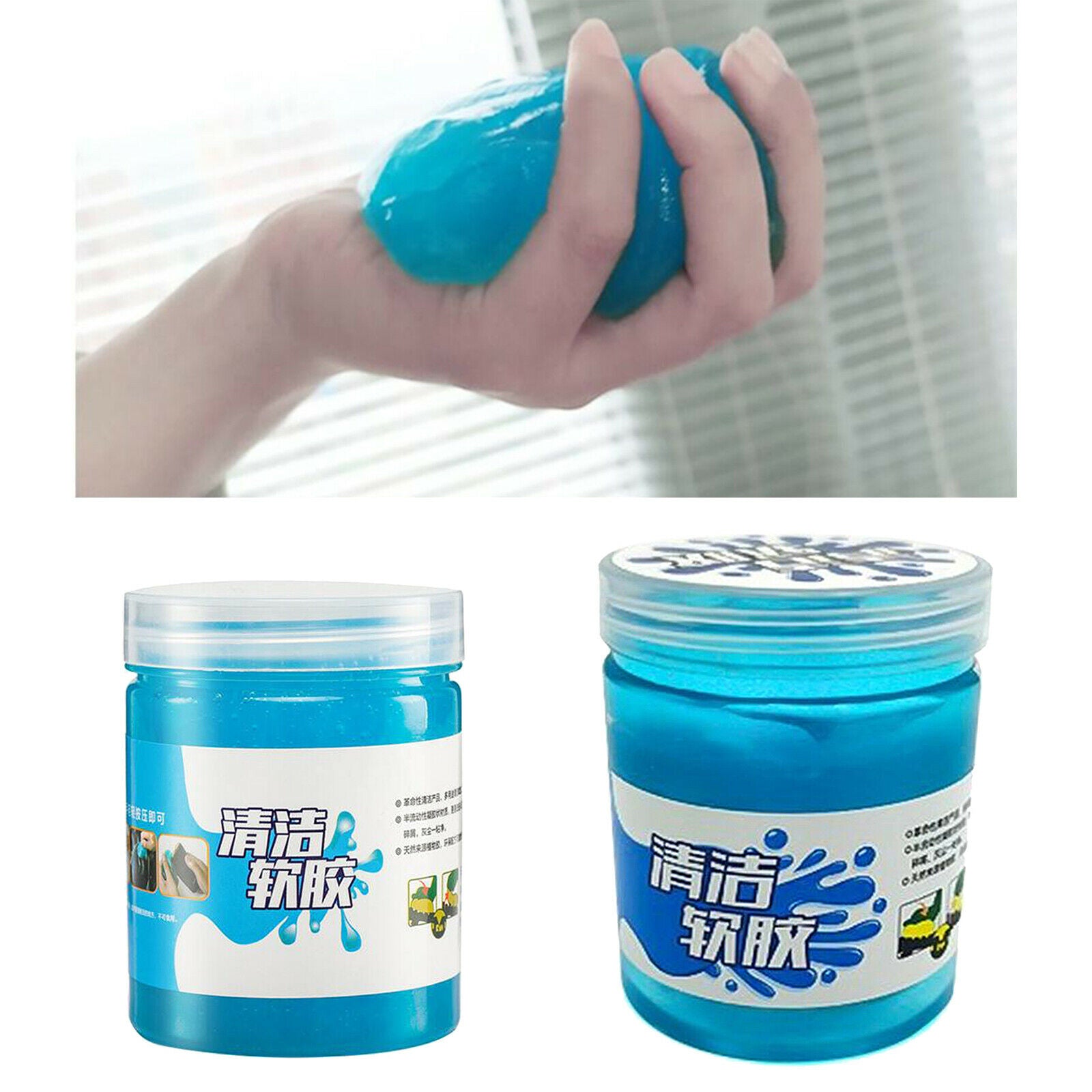 2x Cleaning Glue Gel Car Detailing Keyboard Laptop Dust Cleaner Wiper Tool