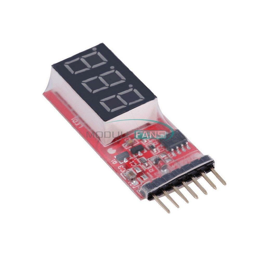 2-6s RC Li-Po Battery Voltage Volt Tester Indicator Checker Monitor 7.4V-22.2V