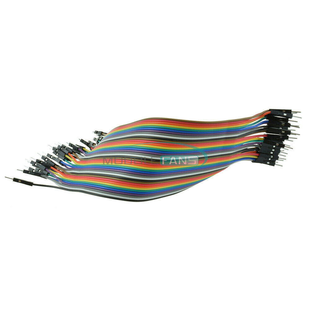 2PCS 40pcs 20cm Dupont Wire Jumper 2.54MM Male to Male 1P-1P Cables For Arduino