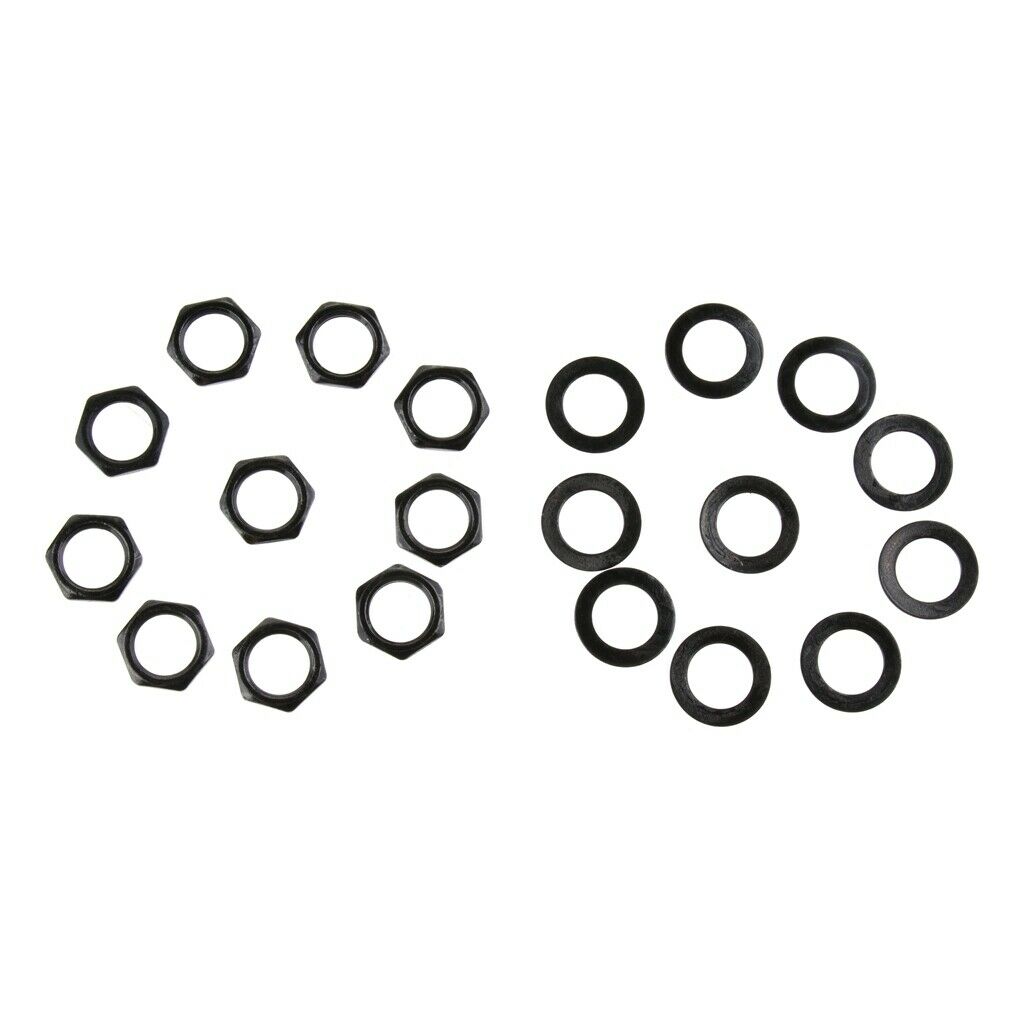 10 Set Guitar   Nut Washer for Electric Guitar Repalcement Parts Black