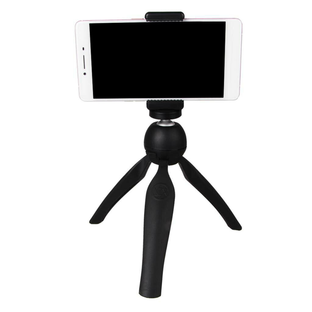 Tripod Mini Rotatable Tabletop Stand Holder 1/4 Screws For Digital Cameras Black