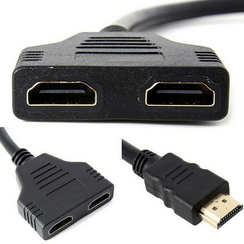 HDMI Splitter Cable Male to Dual HDMI 2 Female Y Splitter Adapter in HDMI.l8
