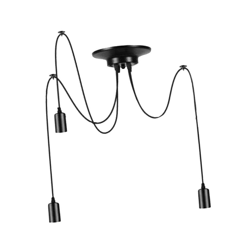 Industrial Rustic 3 Heads Fairy Girl Scattered Flower Chandeliers Pendant Light