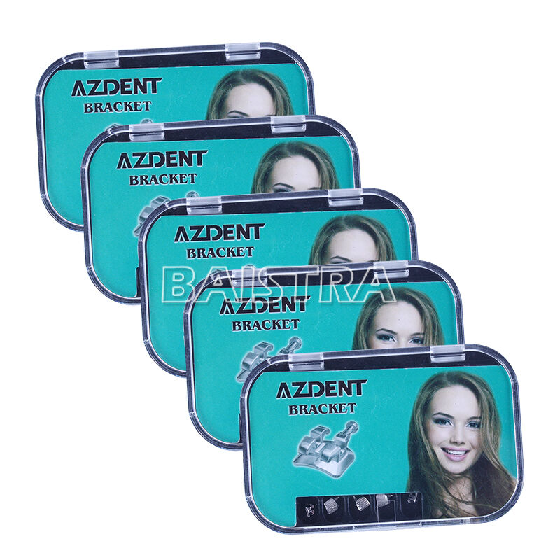 10 X AZDENT Dental Orthodontic Monoblock Bracket Braces Mini MBT.022 Hooks 3-4-5
