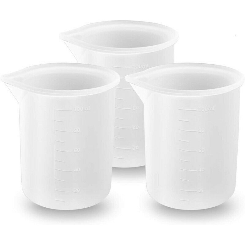 100ml Silica gel mould measuring cup Hars Lijm Gereedschap Graduated glassBDAU