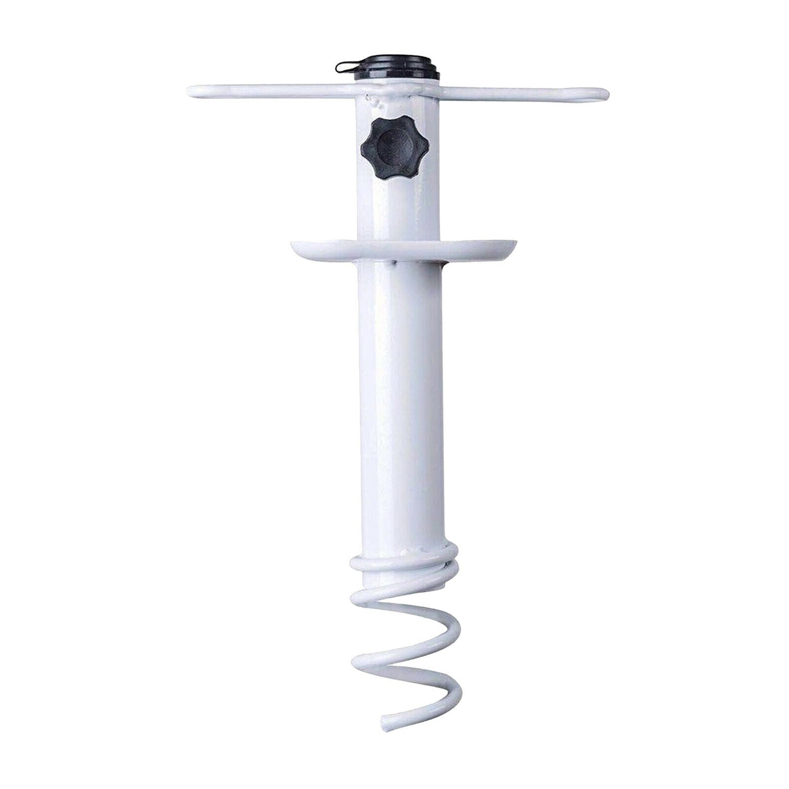 Fishing Pole Beach Umbrella Holder Anchor Spiral Stake Beach Sand Stand