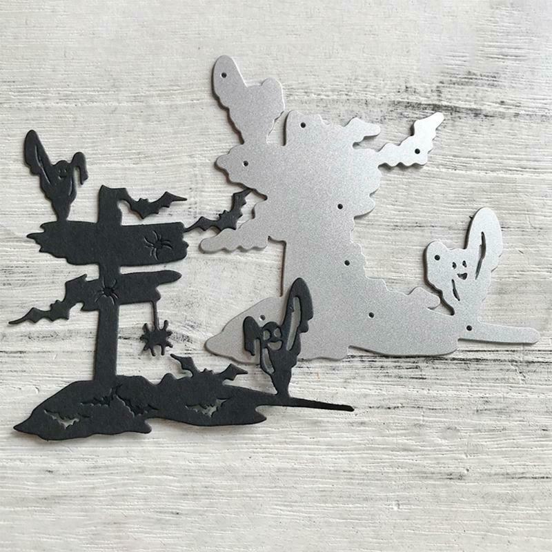 Halloween Bat Ghost Metal Cutting Dies Stencil DIY Scrapbooking Album Paper Card