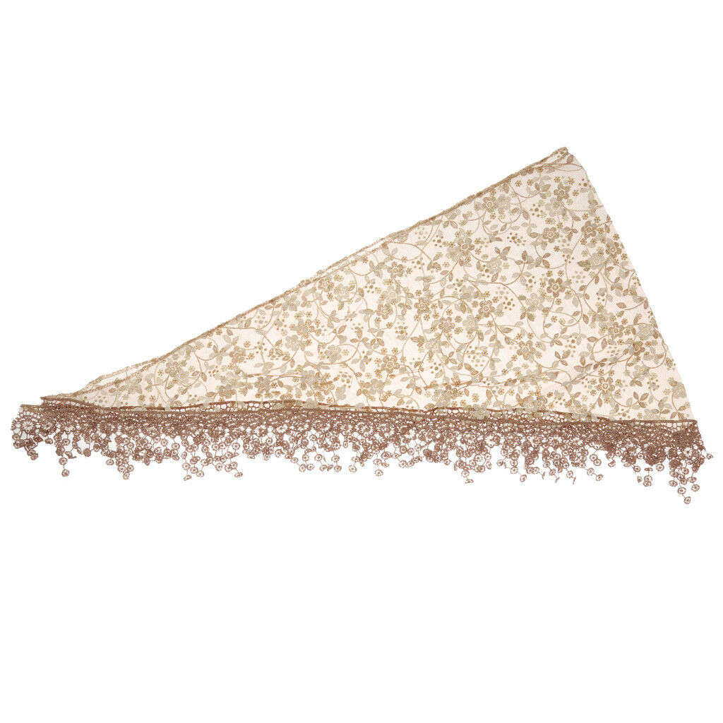 Newborn Baby Soft Silk No-Stretch Lace Trim Wraps Photography Props Coffee