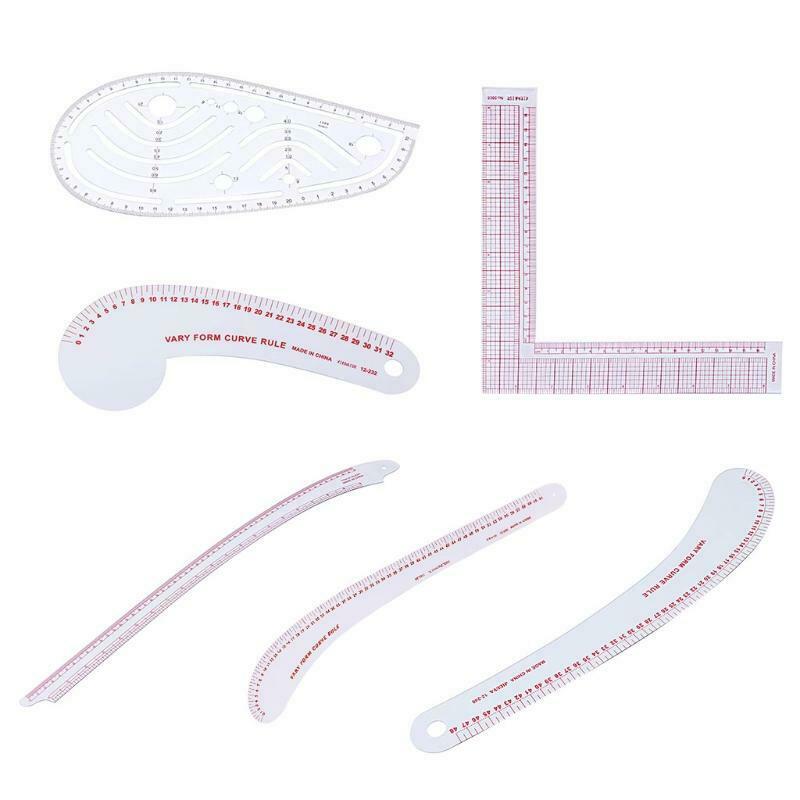 Plastic Sewing Square Curve Ruler Tailor Drawing Craft Tool DIY Supply Tool