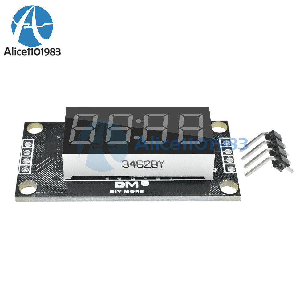 White TM1637 0.36" inch 7-Segment 4-Digit LED Display Clock LED Tube Module