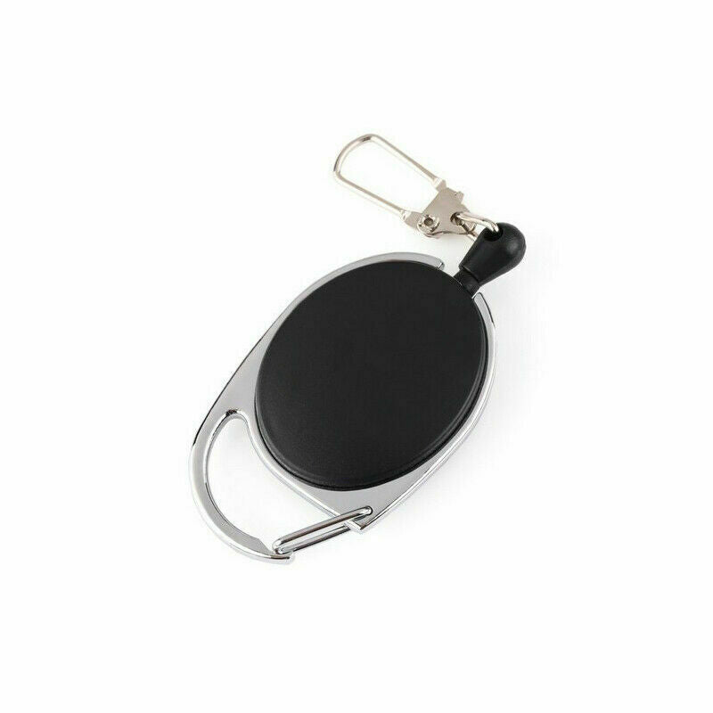 60CM Fly Fishing Tool Zinger Retractor Tool Carabiner Clip Nylon Cord *2
