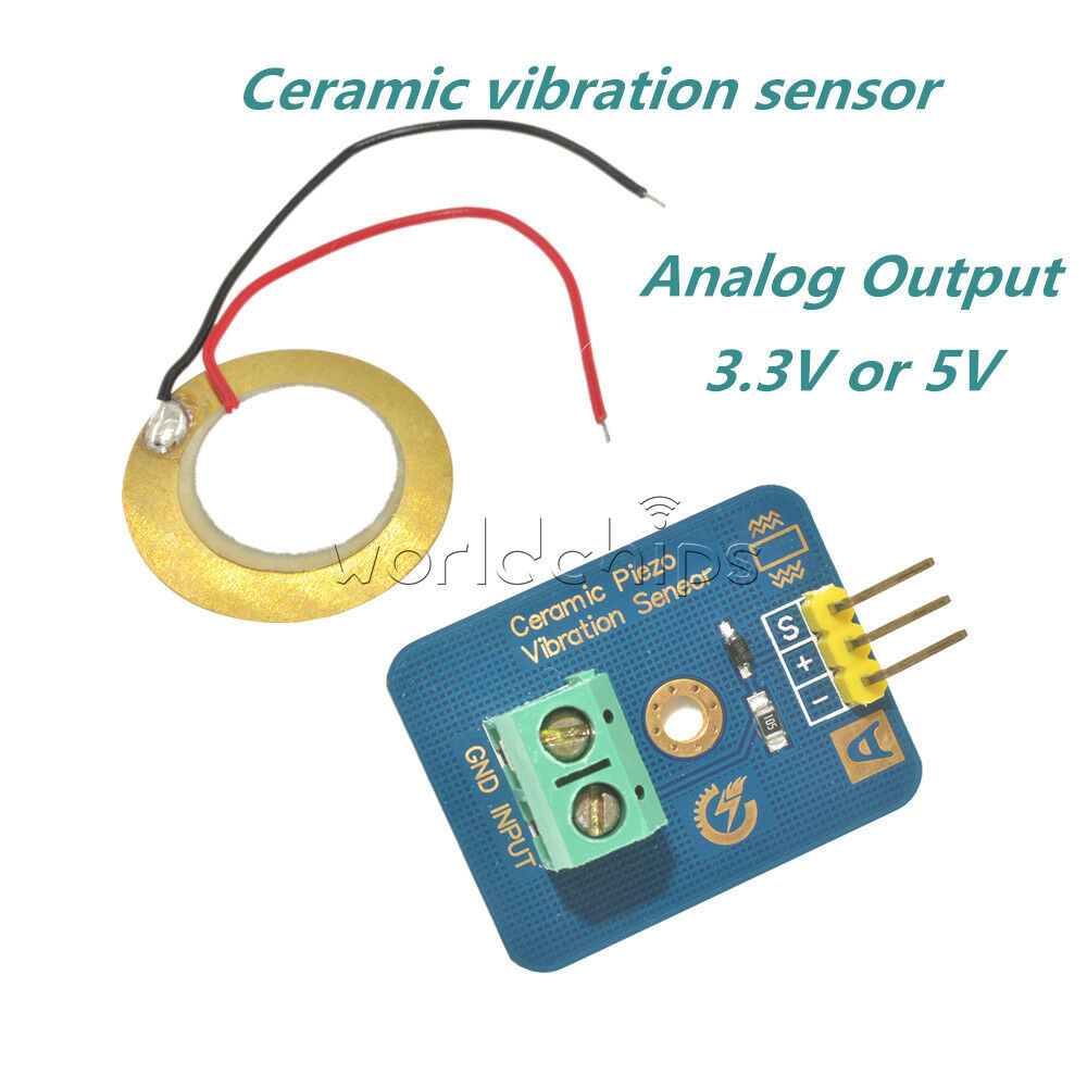 Ceramic Piezo Vibration Sensor Module for Arduino Micro-controller UNO Rev3
