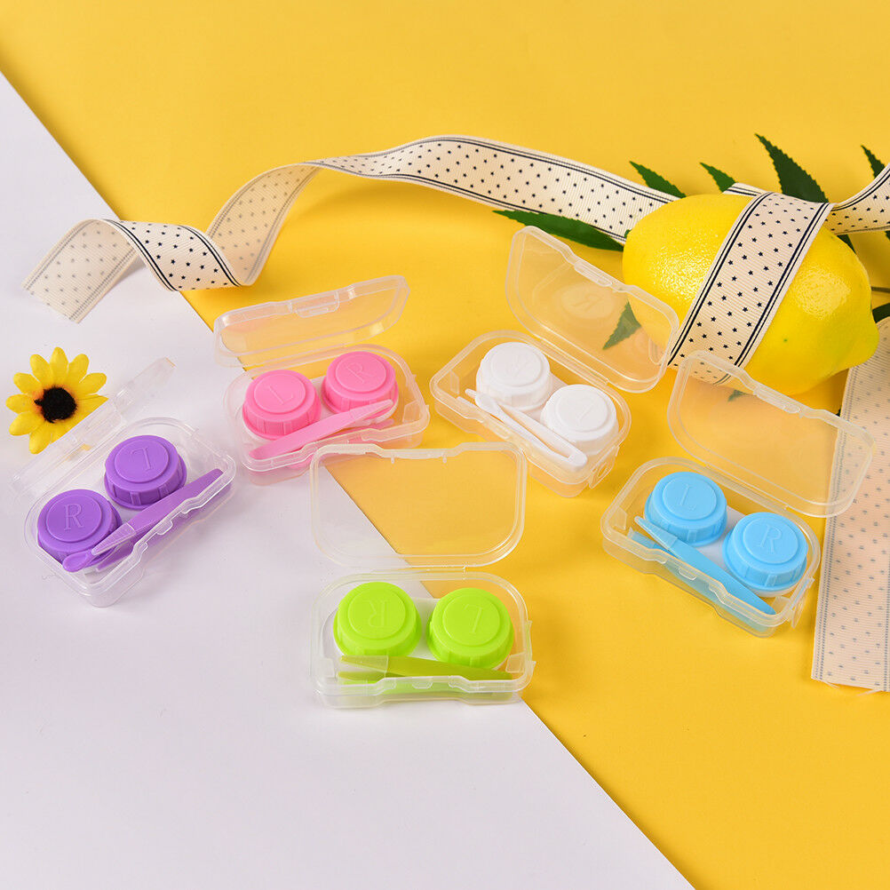Mini Transparent Clear Portable Contact Lens Case Storage Box Holder Conta.l8