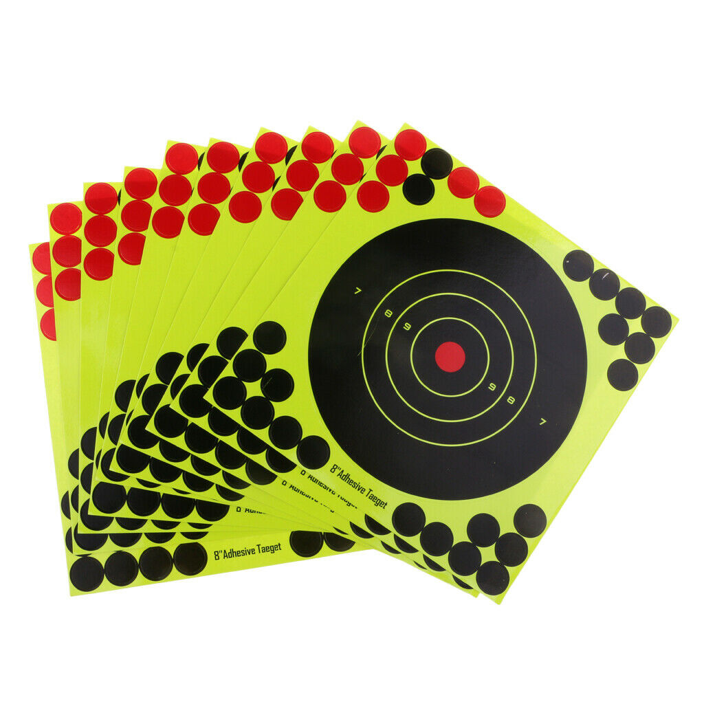 50pcs/set   Shooting Target Self Adhesive Target 20x20cm/8"x8