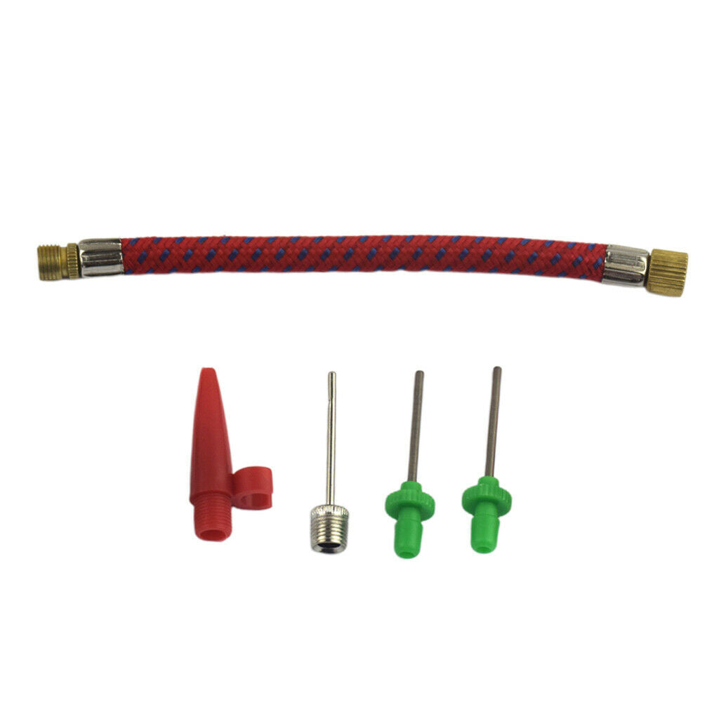 5 Packs Needle Valve Connector Pump Adaptor Set for Bicycle Tyres