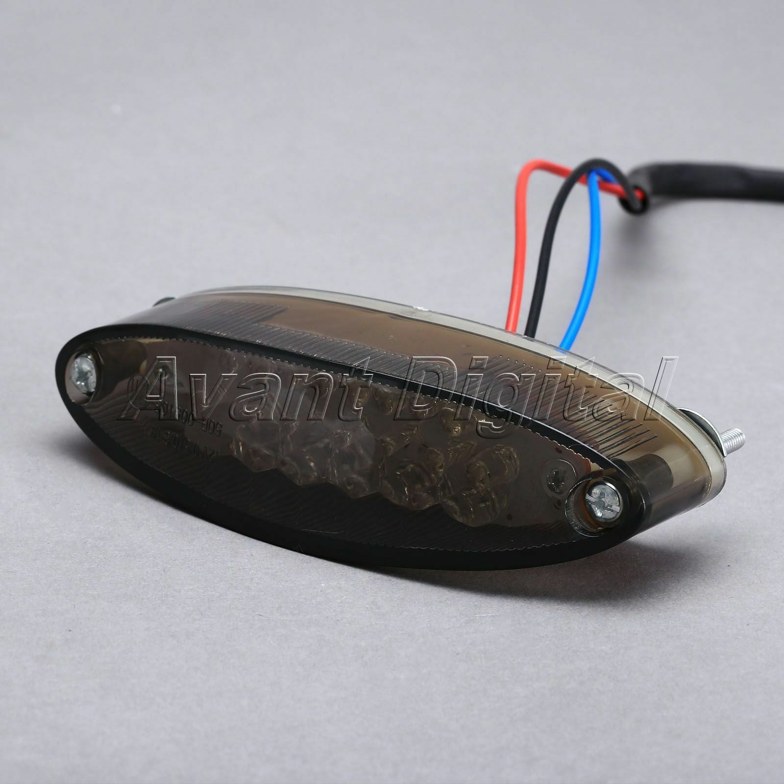 12V Motorcycle Bike Tail Light ATV 28 LED  Brake Stop License  Plate Light Smoke