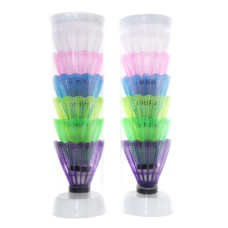 6pcs Colorful Badminton Balls Sport Training Train Shuttlecocks SupplilyJ.l8