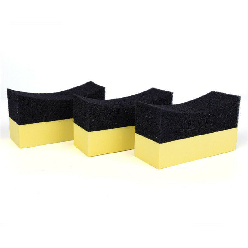 Auto Wheels Brush Sponge Tools Applicator Tire Hub Cleaning Waxing Polishing DD