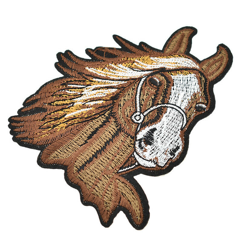 Horse Kid Patch Symbol Jacket Patch Sew Iron on Embroidered Sign Badge Costume