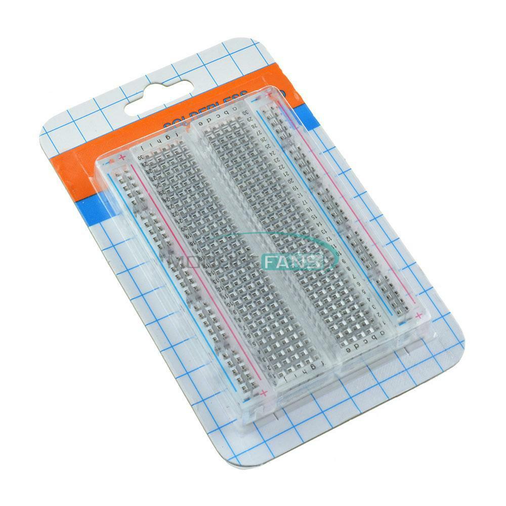 Mini 400 Points Universal Solderless Breadboard Transparent Material Available