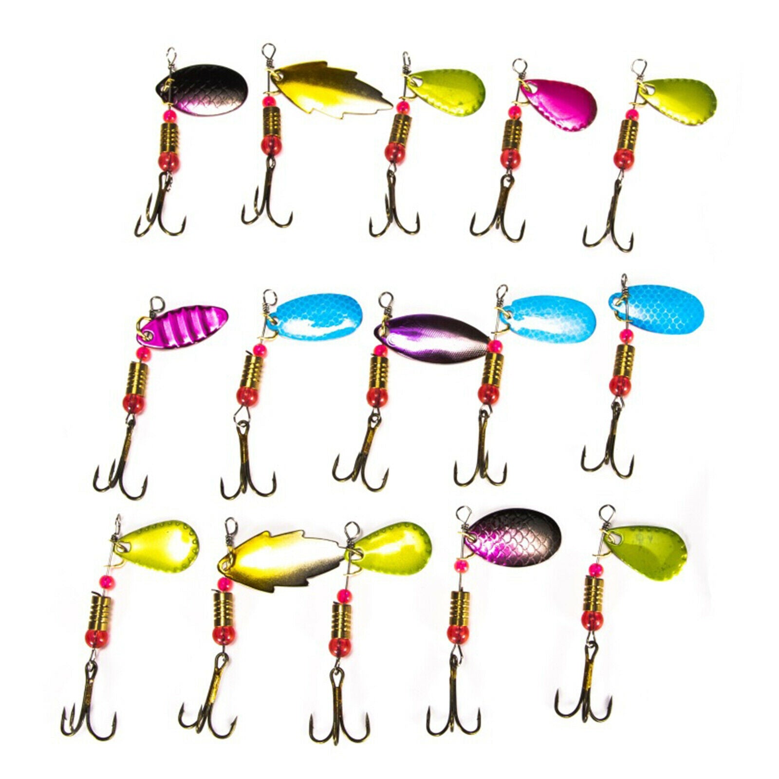 Spoons Lifelike Freshwater Spinners Bait for Bass Salmon Fishing Fishing