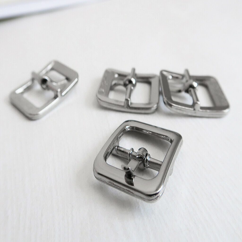 8 Lot Metal Sliding Buckles Tri Glide 3 Bar Bag Belt Webbing Strap Adjuster