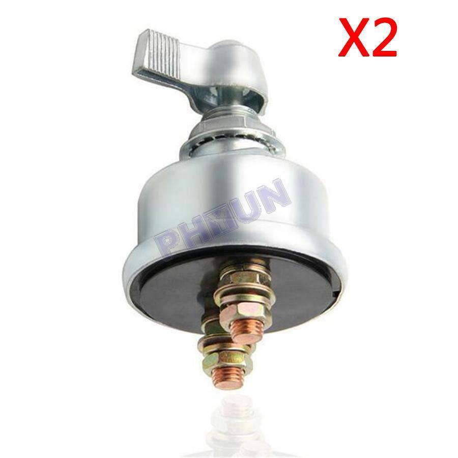 2Pcs Heavy Duty Master Battery Quick Disconnect Switch For Car Truck SUV
