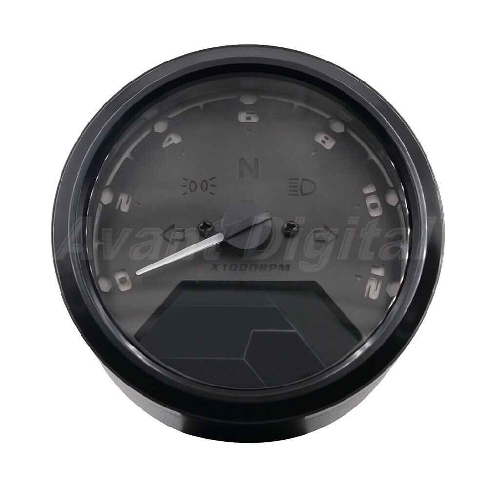 Motorcycle Speedometer Tachometer Odometer Oil Meter Multi-function LED digital