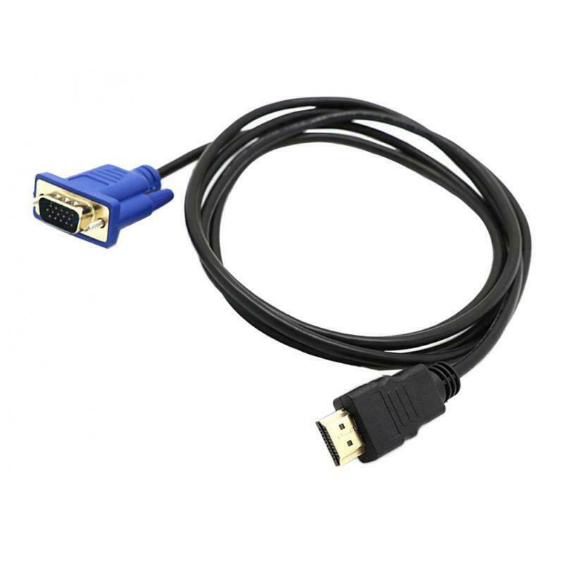 1.8m HDTV Male To VGA 15-pin Male Video AV Adapter Cable for HDTV Set-top