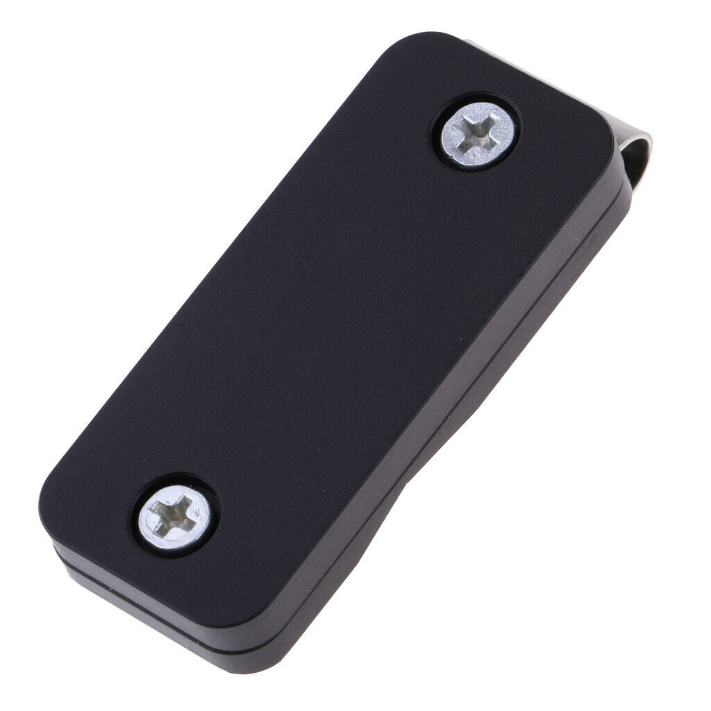Portable Aluminum Chalk Case Belt Clip For Snooker Billiard Pool Cue Black