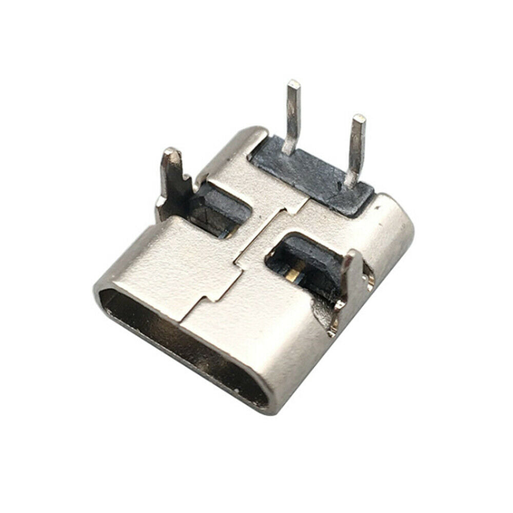20PCS 90 Degree USB Connectors Plastic Shell Micro USB Connector 2 Pin DIP