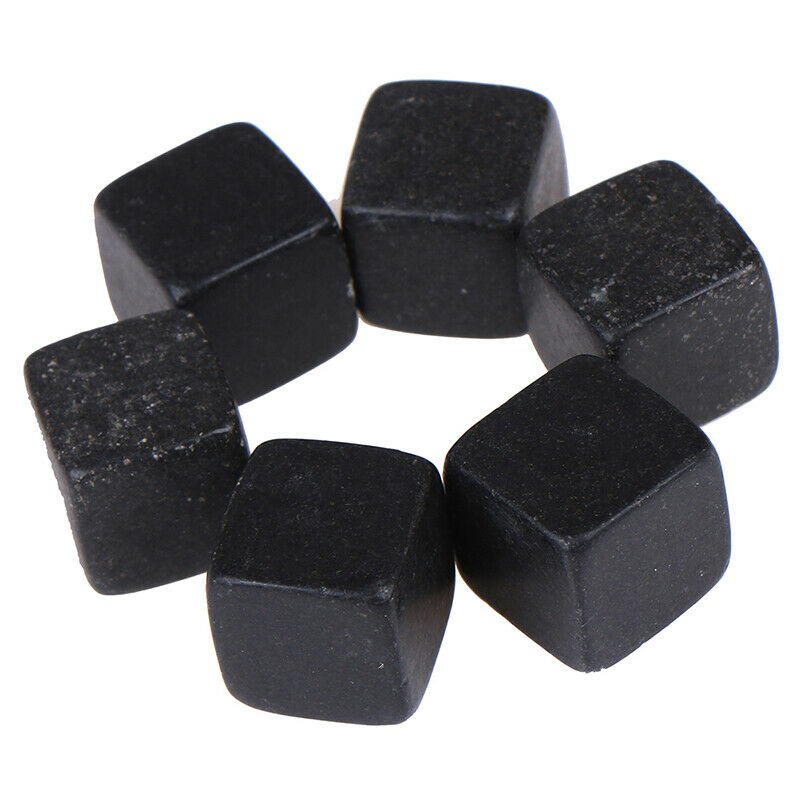 6Pcs Whisky Ice Stones Drinks Cooler Cubes Rocks Granite Dec.hcB Qx