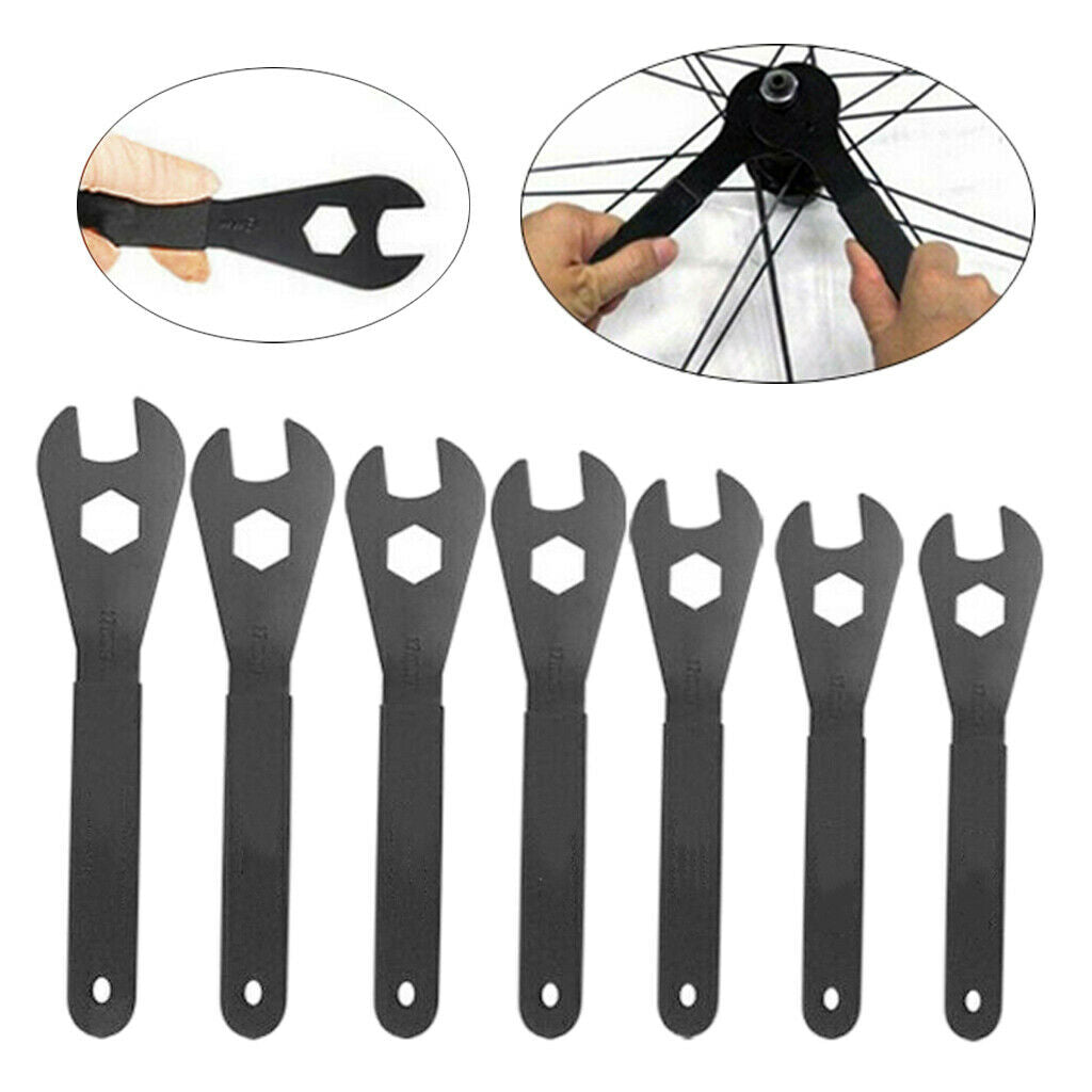 7-part Cycling CONE TENSIONER Repair Tool Wrench Spindle Axis  Hub Attachment