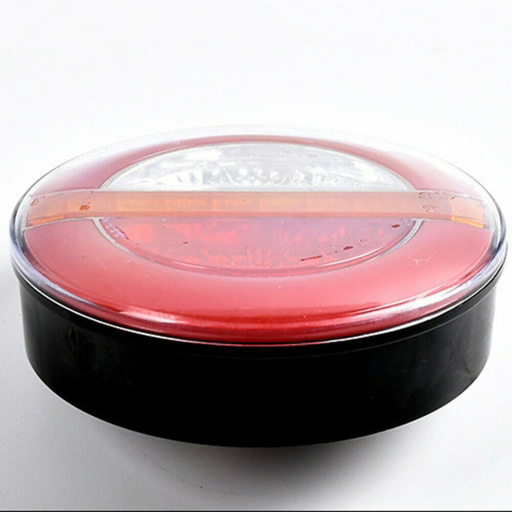 new 4 Inch Trailer Tail Light Round LED Truck Light Single Row Lamp Brake Light