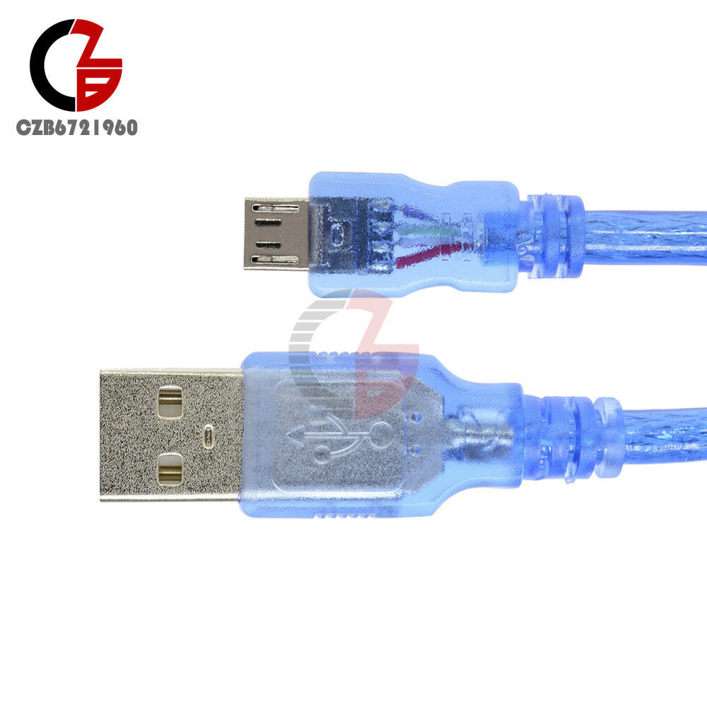 30cm USB 2.0 A Male to Micro USB 5 pin Male Data Charge Cable Cord