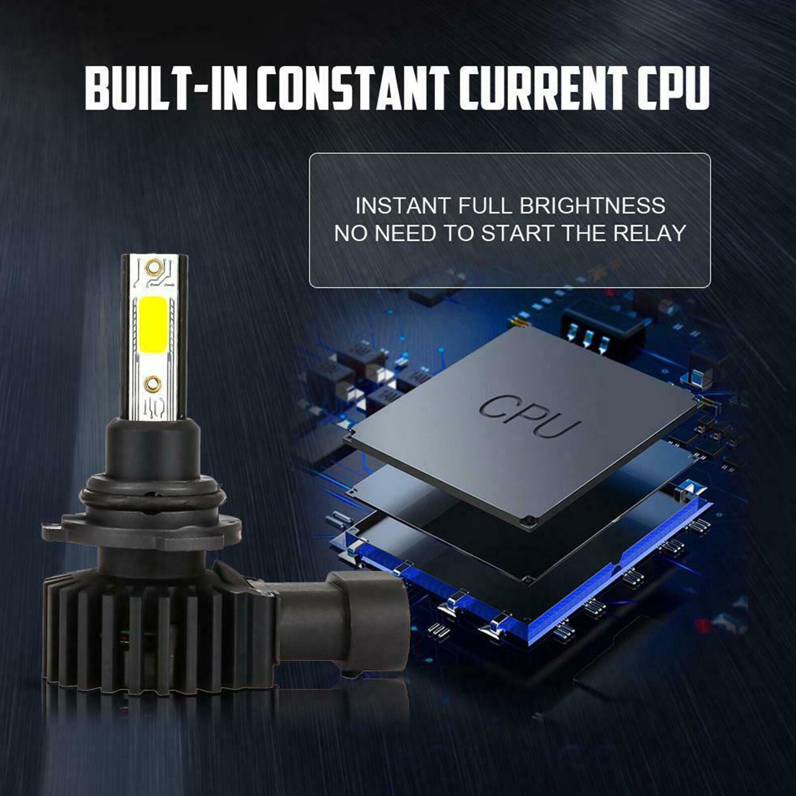 9006 HB4 LED Headlight Fog Light Bulbs Kit High Low Beam 6000K White High Power