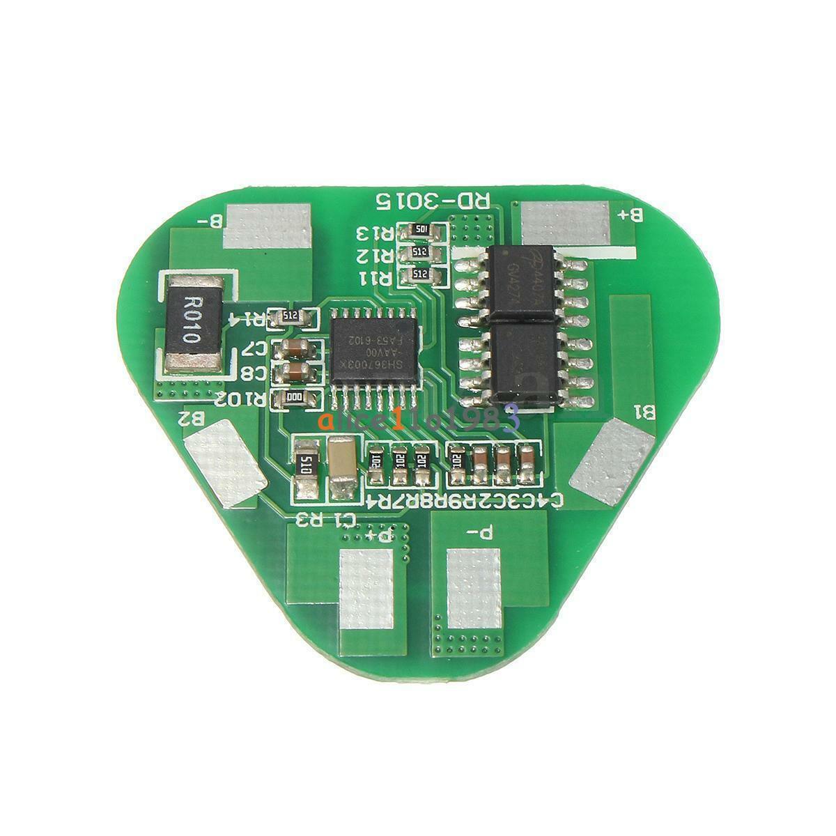 3S Li-ion Lithium Battery Protection Circuit Board 3 Cell PCB 10.8V 11.1V 12V 4A