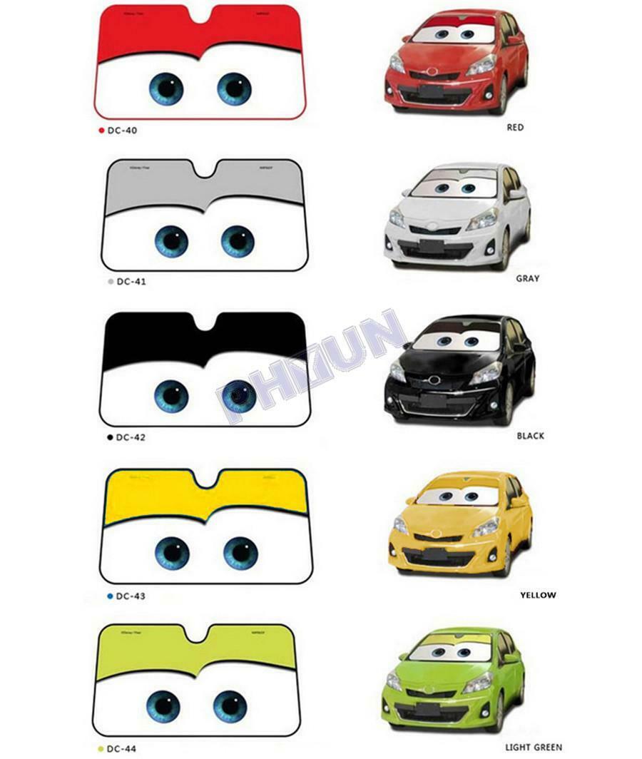 Car Eyes Windscreen Sun Shade Cover Anti-UV Aluminium Foil Heat Blocking Green