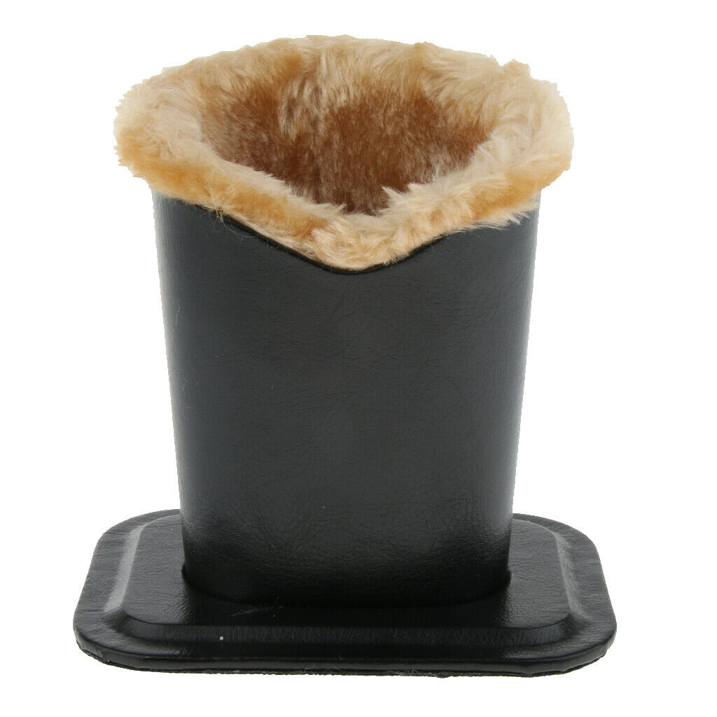 Upright PULeather Anti Scratch Plush Lined Eyeglass Holder Stand Glasses Case 03